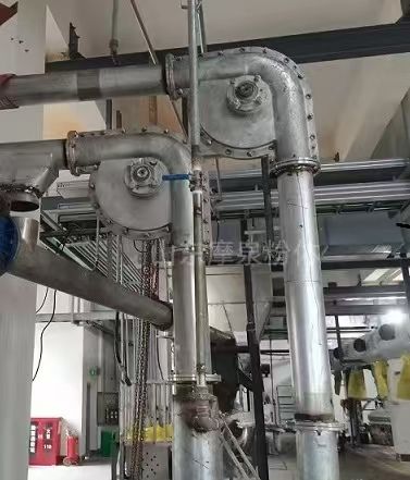 無積料管鏈輸送機使用現場